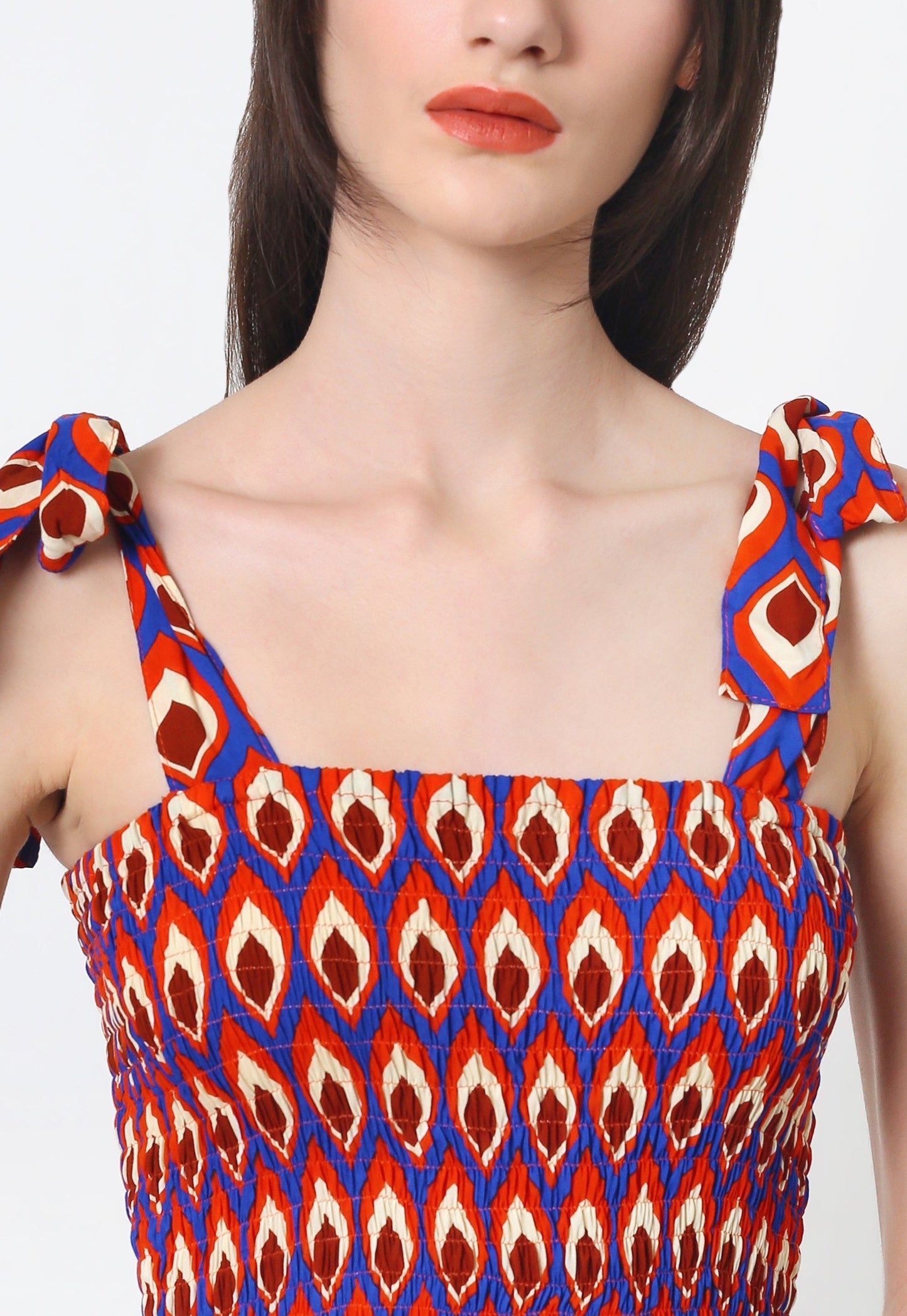 Malika Maxi Dress - Peacock Royal Blue