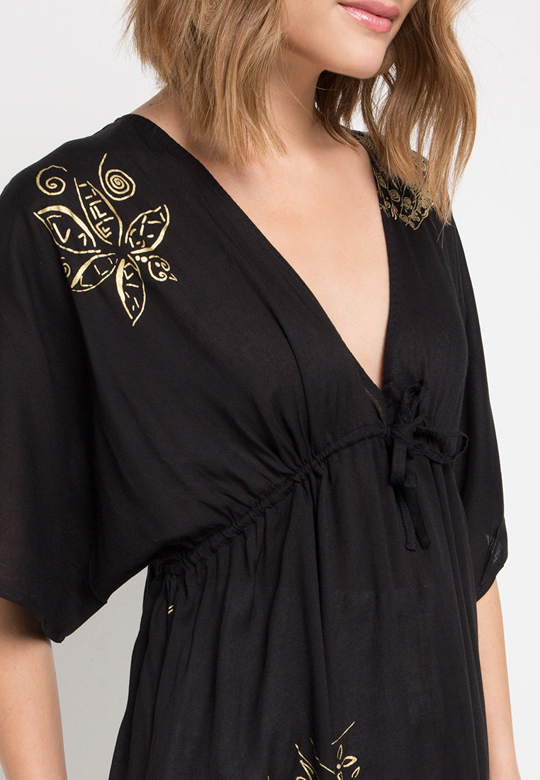 Patricia Maxi Kaftan - Gold Lotus