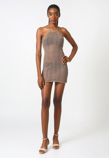 Naya Knit Mini Dress Mocca