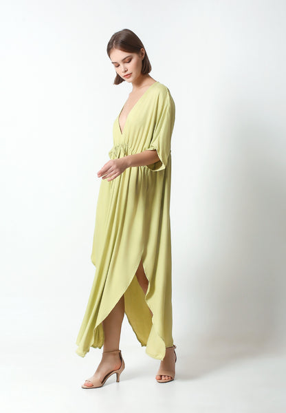 Sustainable Style: Crafted from eco-friendly rayon viscose, this kaftan embodies our commitment to sustainability without compromising on style or quality. Versatile Elegance: Available in a variety of solid colors, the Patricia Kaftan effortlessly transitions from day to night, making it the ultimate vacation essential. Tropical Vibes: Embrace the carefree spirit of summer with its lightweight fabric and airy design, evoking the tranquil beauty of tropical paradise.