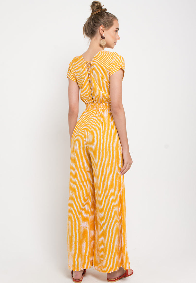 An elegant short sleeve Jumpsuit, an elastic at the back and cross lassies. a pockets in each side, Jumpsuits, rayon jumpsuits, woman clothes, rayon dress, beachwear, casual outfit, resorts wear, summer collections, playsuits,