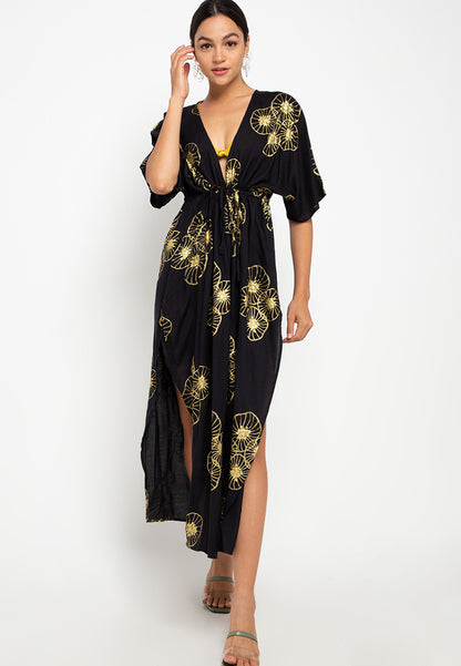 Patricia Maxi Kaftan - Gold Lotus