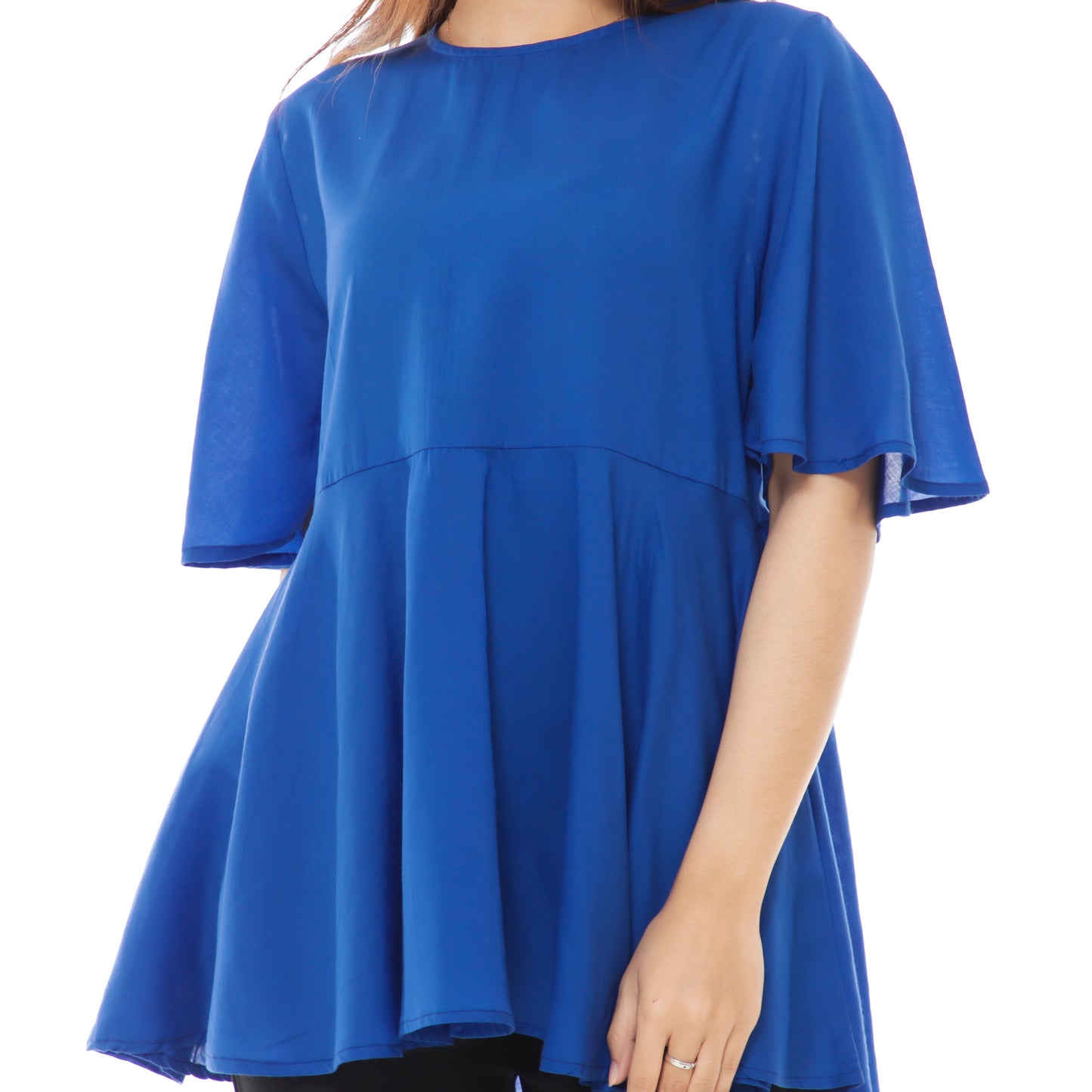 Top, summer top, rayon, royal blue, bali boat shed, zalora, online store, beachwear, bali fashion