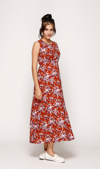 Michigan Maxi Dress - Mocca Classic Rose