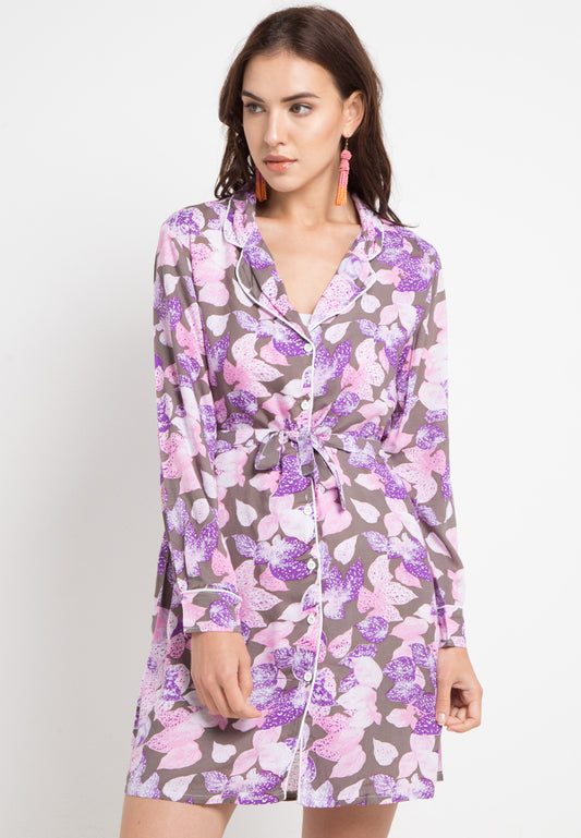 Puspa Shirt Dress Floral