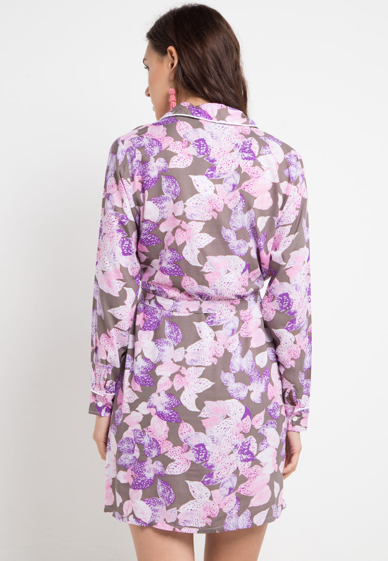 Puspa Shirt Dress Floral