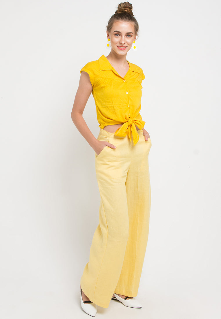 Scarlet Crop Top Mustard